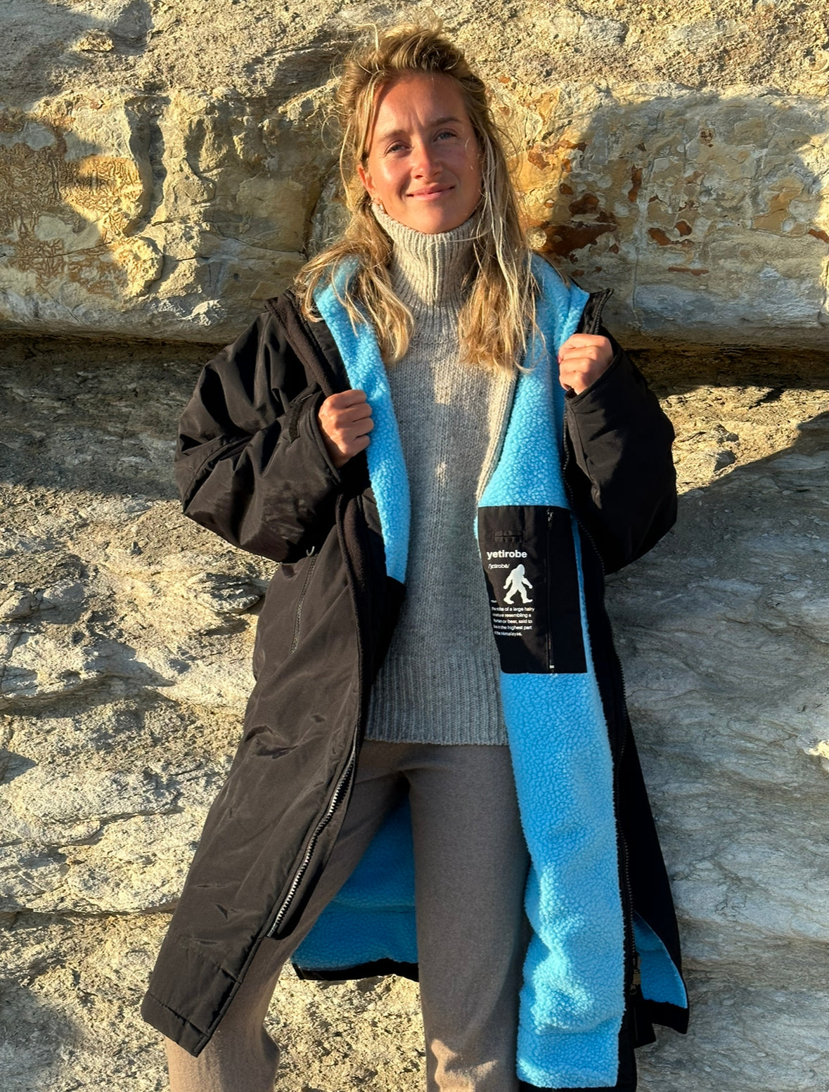 YETIROBE™ | Recycled Sherpa Lined Changing Robe & Jacket - Mountain Life Apparel