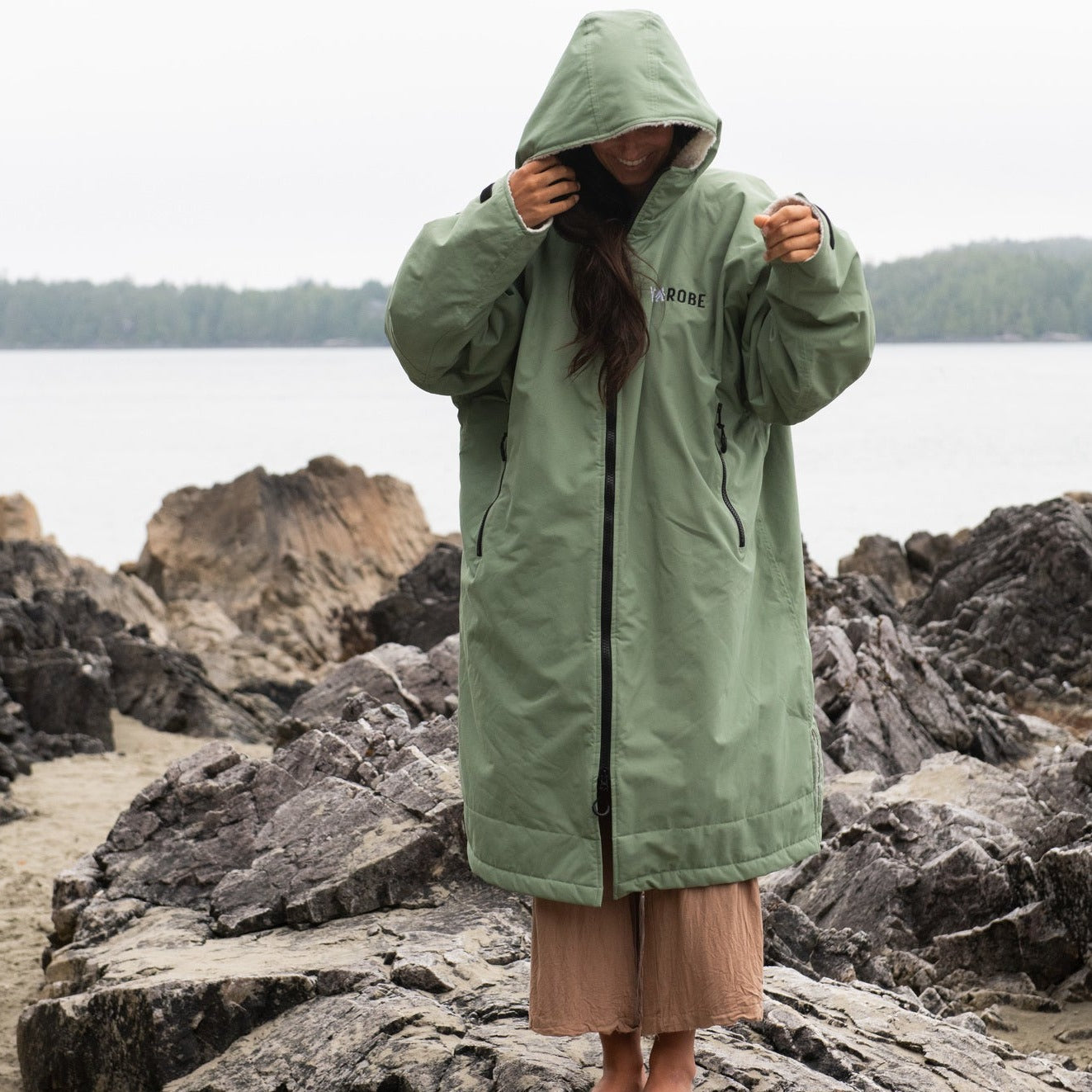 YETIROBE™ | Recycled Sherpa Lined Changing Robe & Jacket - Mountain Life Apparel