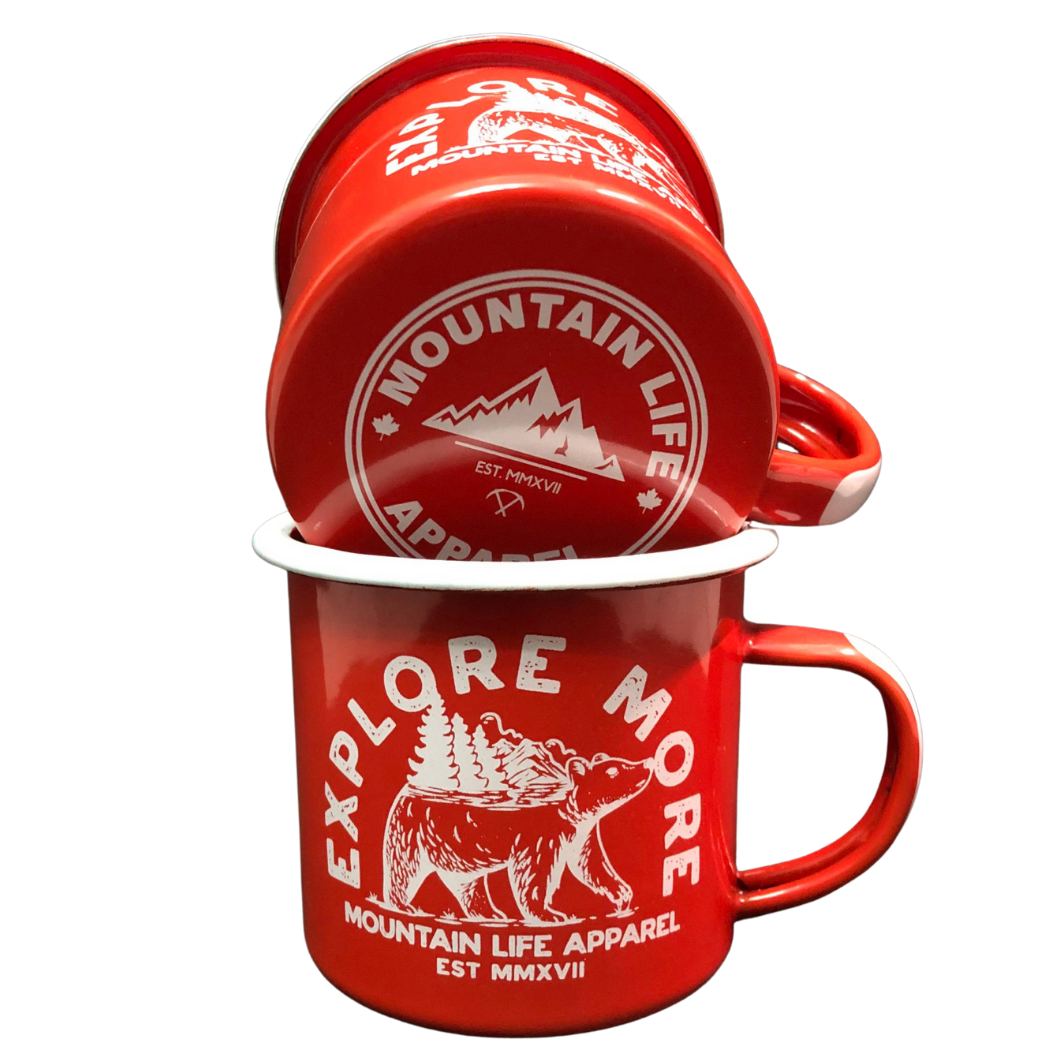 EXPLORE MORE ENAMEL MUG - Mountain Life Apparel - MTN LIFE