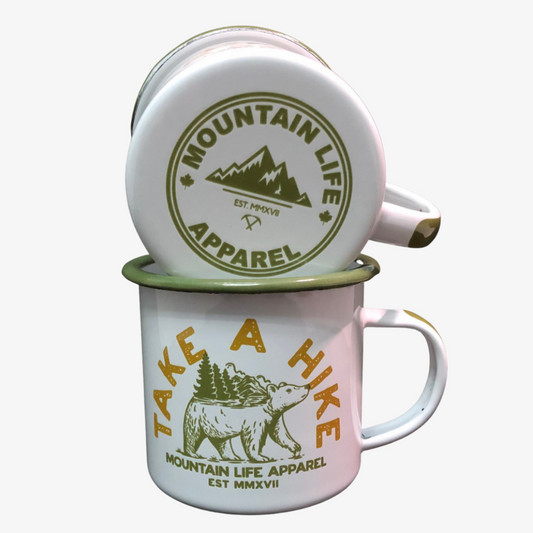 TAKE A HIKE ENAMEL MUG - Mountain Life Apparel