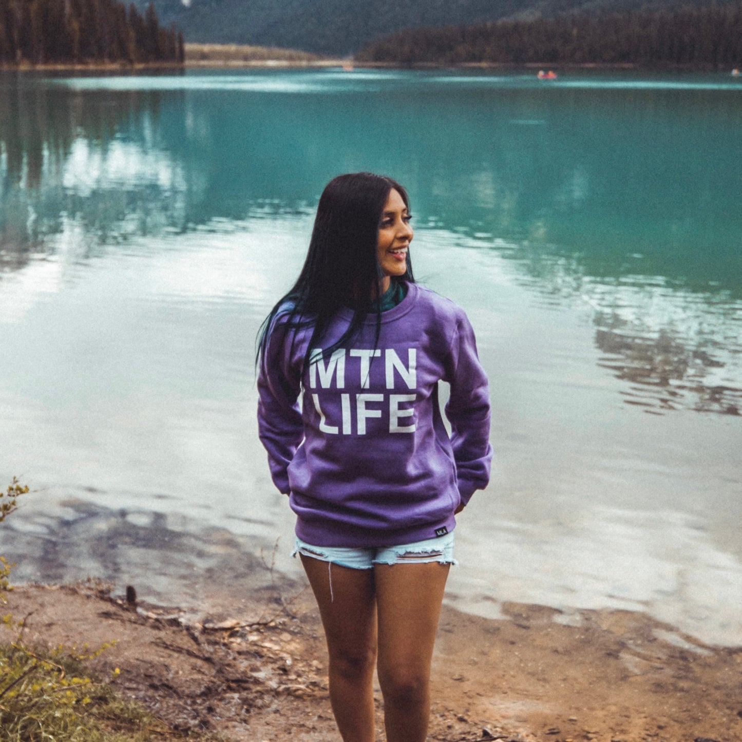 PURPLE MTN LIFE CREWNECK - Mountain Life Apparel