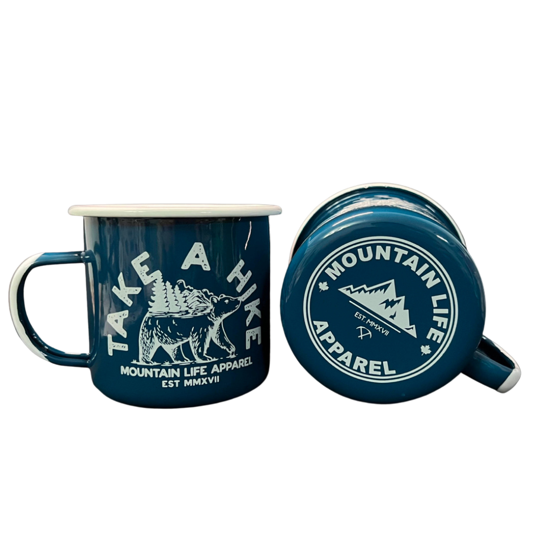 Take A Hike Enamel Mug - Mountain Life Apparel