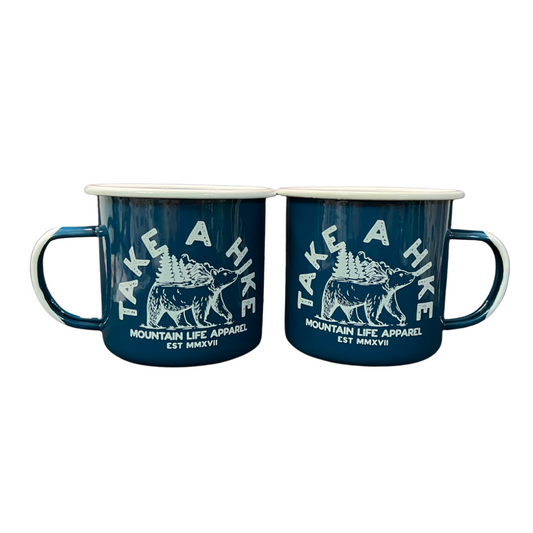 Take A Hike Enamel Mug - Mountain Life Apparel