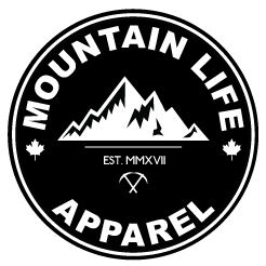 LARGE BLACK MLA STICKER - Mountain Life Apparel - MTN LIFE