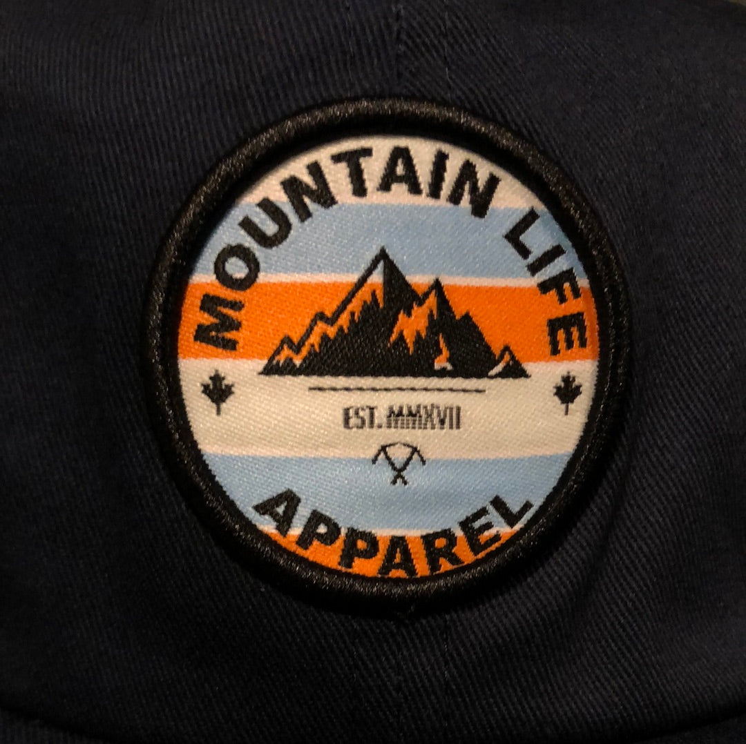 The Hatterhorn Hat (orange logo) - Mountain Life Apparel