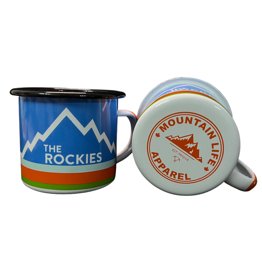 The Rockies Enamel Mug - Mountain Life Apparel